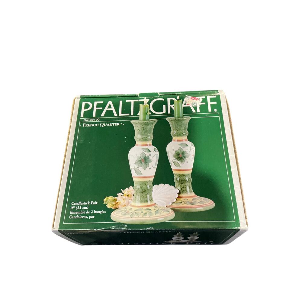 Elegant Pfaltzgraff French Quarter Candlestick Pair